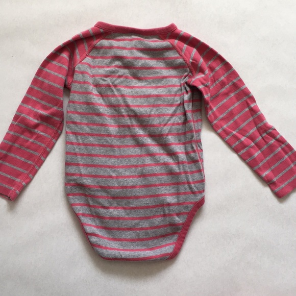 Striped Kimono Bodysuit & Pink Pants Sz 90 - Picture 4 of 6